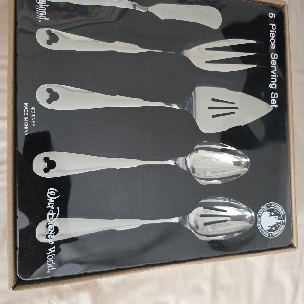 Disney Silver 5-Piece Serving Set